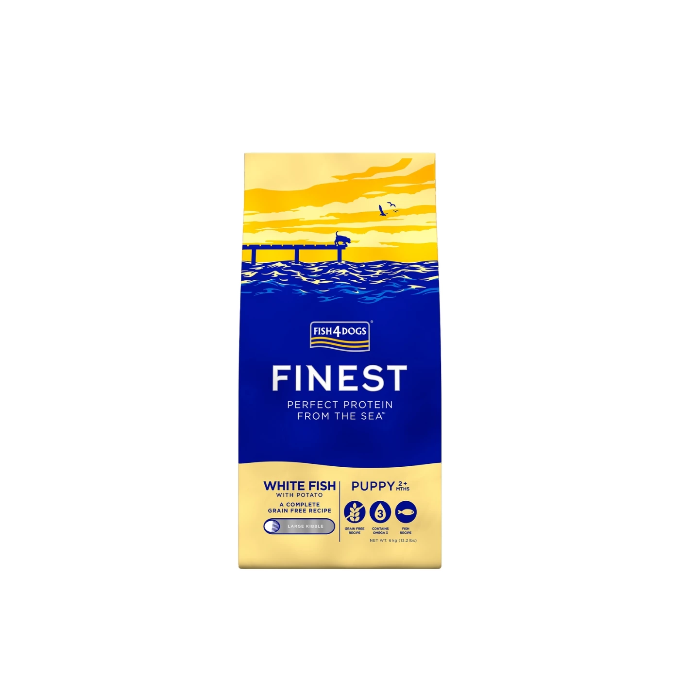 PROMO 3x6Kg – Fish4Dogs Finest Puppy Pesce Bianco Large Per Cuccioli 4 PROMO 3x6Kg – Fish4Dogs Finest Puppy Pesce Bianco Large Per Cuccioli - immagine 2
