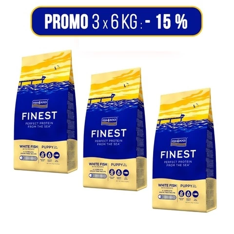 PROMO 3x6Kg – Fish4Dogs Finest Puppy Pesce Bianco Large Per Cuccioli 3 PROMO 3x6Kg – Fish4Dogs Finest Puppy Pesce Bianco Large Per Cuccioli