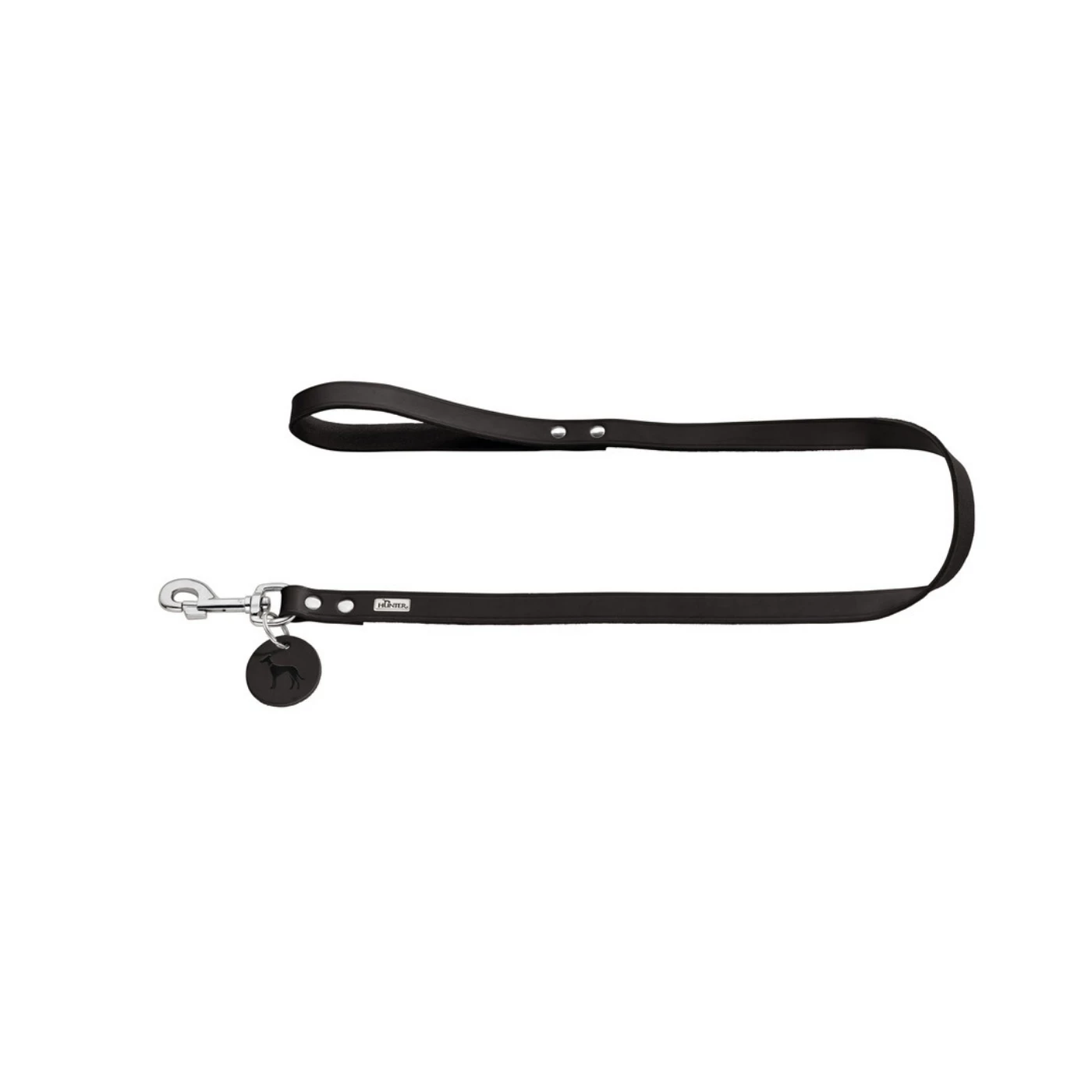 Hunter Guinzaglio In Pelle Bovina 20/100 Nero 3 Hunter Guinzaglio In Pelle Bovina 20/100 Nero