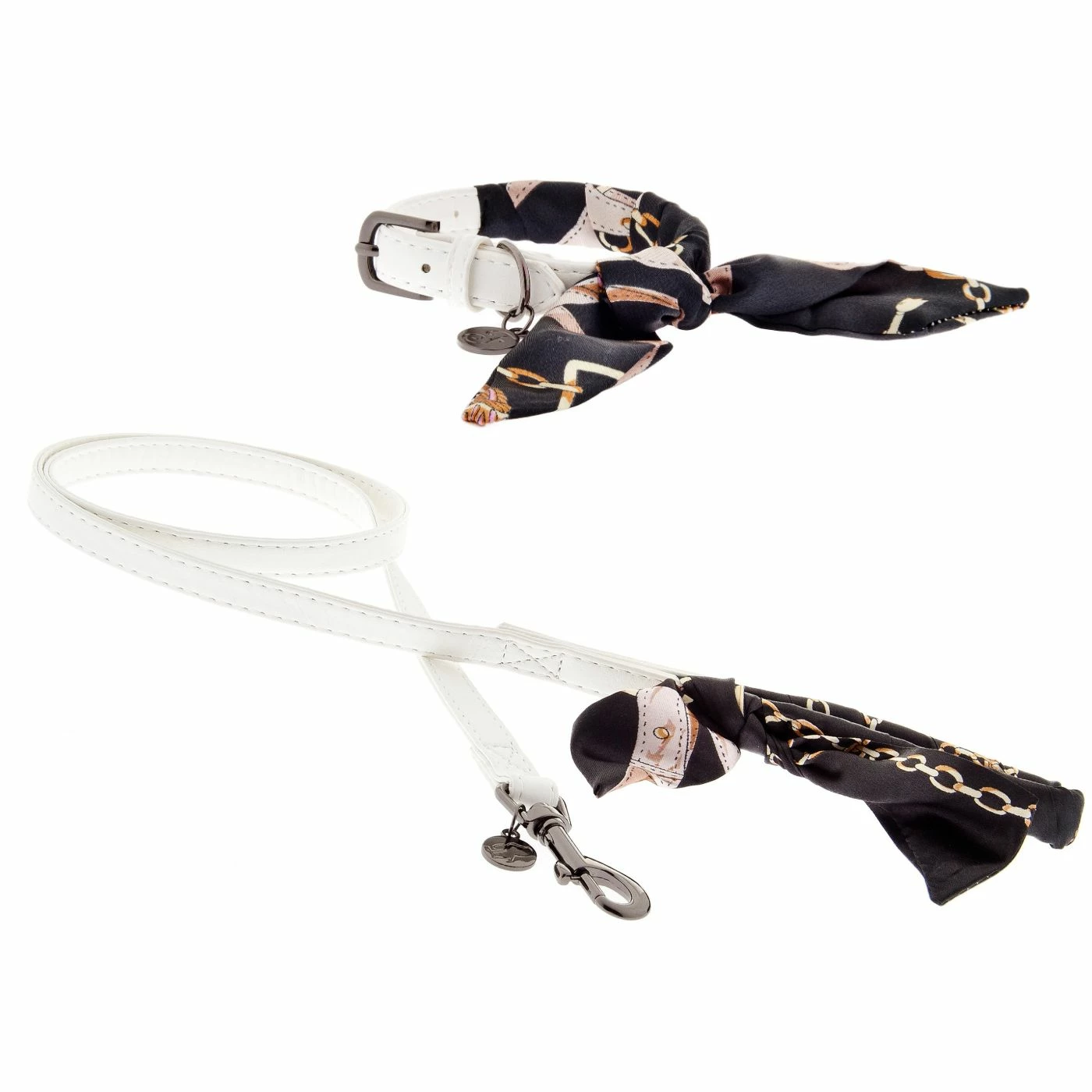 FERRIBIELLA SPA Ferribiella Collare E Guinzaglio Tosca In EcoPelle E Seta Per Cani 3 FERRIBIELLA SPA Ferribiella Collare E Guinzaglio Tosca In EcoPelle E Seta Per Cani