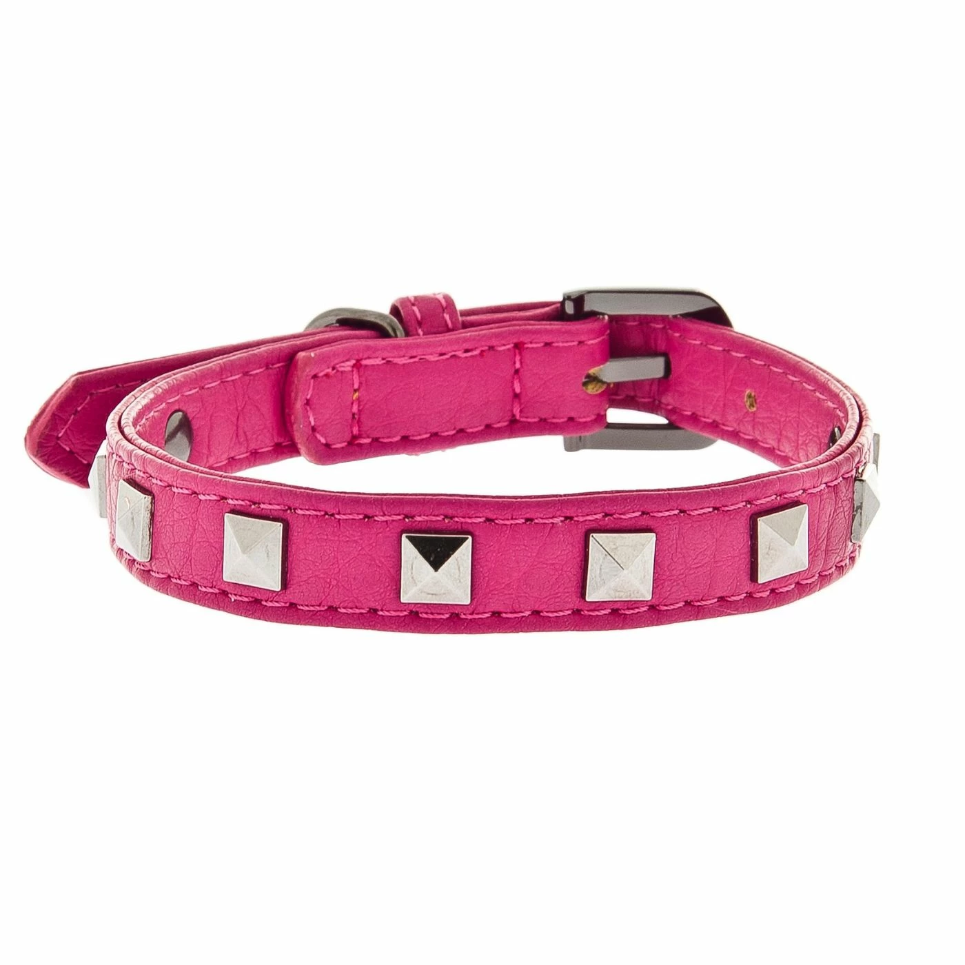 FERRIBIELLA SPA Ferribiella Collare E Guinzaglio In Pelle Con Borchie Per Cani Fuxia 4 FERRIBIELLA SPA Ferribiella Collare E Guinzaglio In Pelle Con Borchie Per Cani Fuxia - immagine 2
