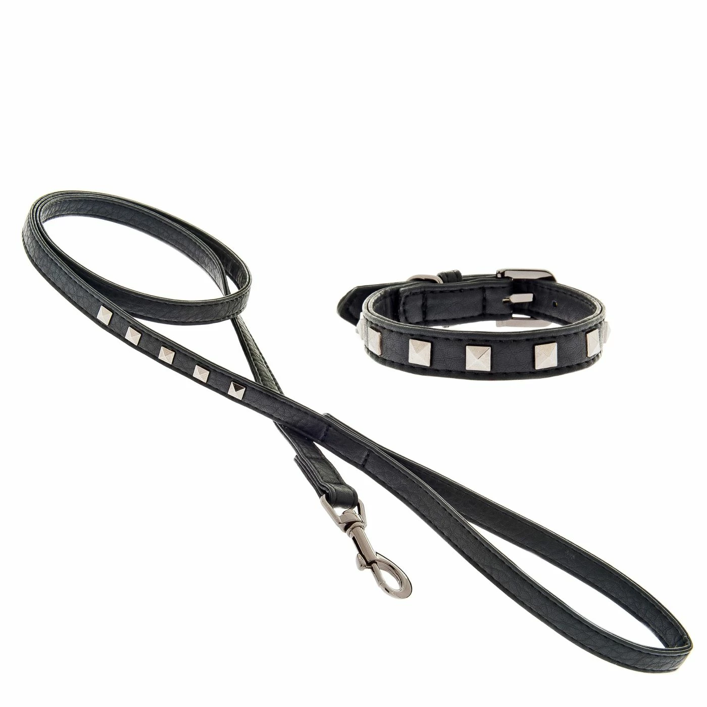 FERRIBIELLA SPA Ferribiella Collare E Guinzaglio In Pelle Per Cani Con Borchie Nero 3 FERRIBIELLA SPA Ferribiella Collare E Guinzaglio In Pelle Per Cani Con Borchie Nero