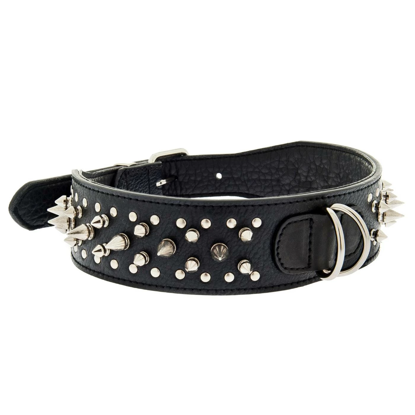 FERRIBIELLA SPA Ferribiella Collare In Pelle Con Borchie A Punta Per Cani Nero 3 FERRIBIELLA SPA Ferribiella Collare In Pelle Con Borchie A Punta Per Cani Nero