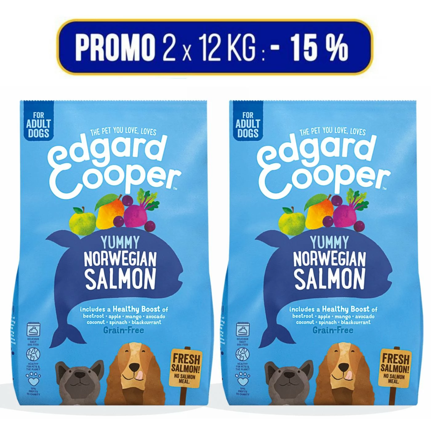 Edgard & Cooper PROMO 2x12Kg Edgard & Cooper Salmone Norvegese Per Cani Adulti 3 Edgard & Cooper PROMO 2x12Kg Edgard & Cooper Salmone Norvegese Per Cani Adulti