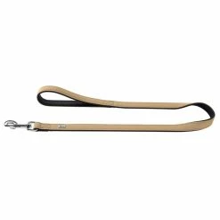 Hunter Guinzaglio Fisso Softie In Similpelle Beige Per Cani