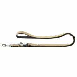 Hunter Guinzaglio Regolabile Softie In Similpelle Beige Per Cani