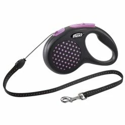 Flexi Guinzaglio Design Corda Rosa