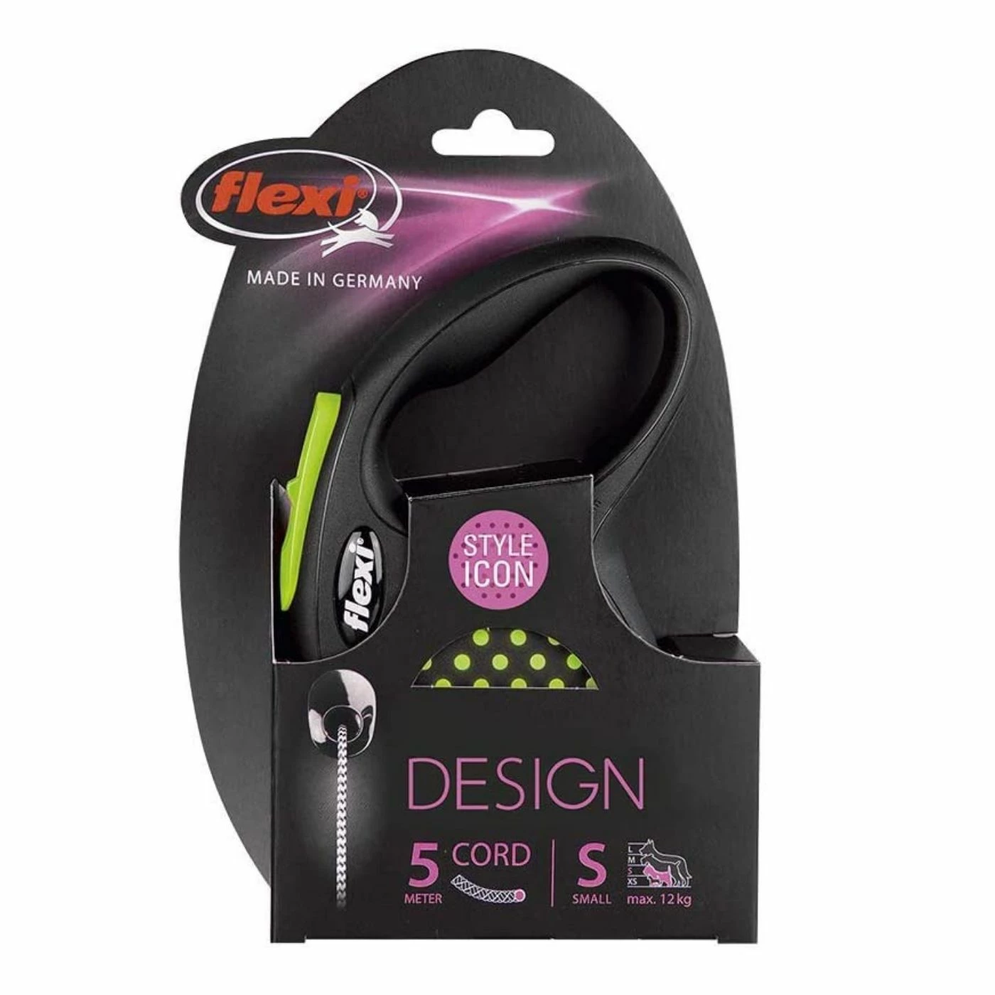 Flexi Guinzaglio Design Corda Verde 6 Flexi Guinzaglio Design Corda Verde - immagine 4