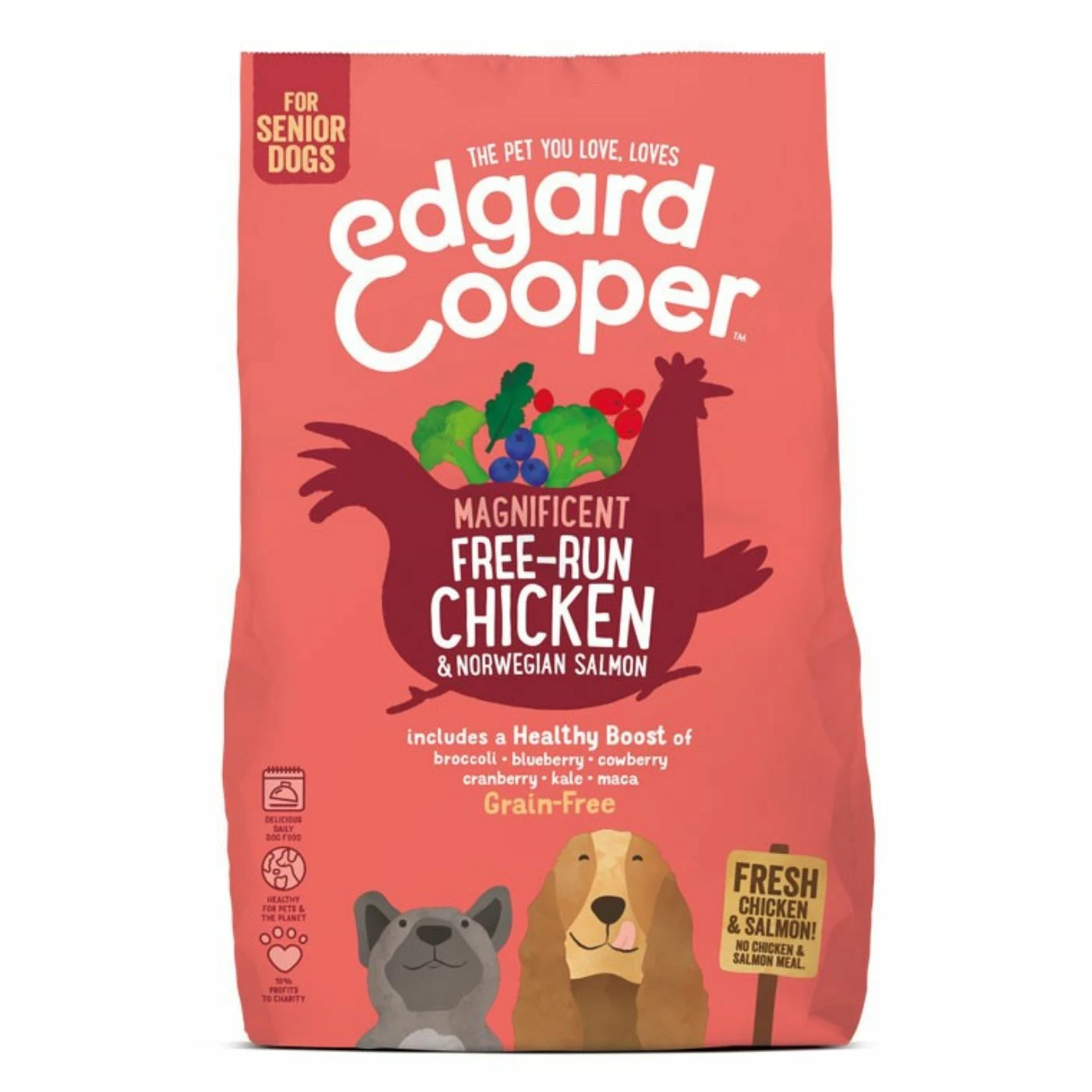 Edgard & Cooper PROMO 2x12Kg Edgard & Cooper Pollo E Salmone Grain Free Per Cani Senior 4 Edgard & Cooper PROMO 2x12Kg Edgard & Cooper Pollo E Salmone Grain Free Per Cani Senior - immagine 2