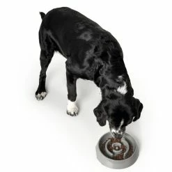 Hunter Ciotola Anti-Ingozzamento Atlanta In Melamina Grigia Per Cani -Alimentazione negozio 5782