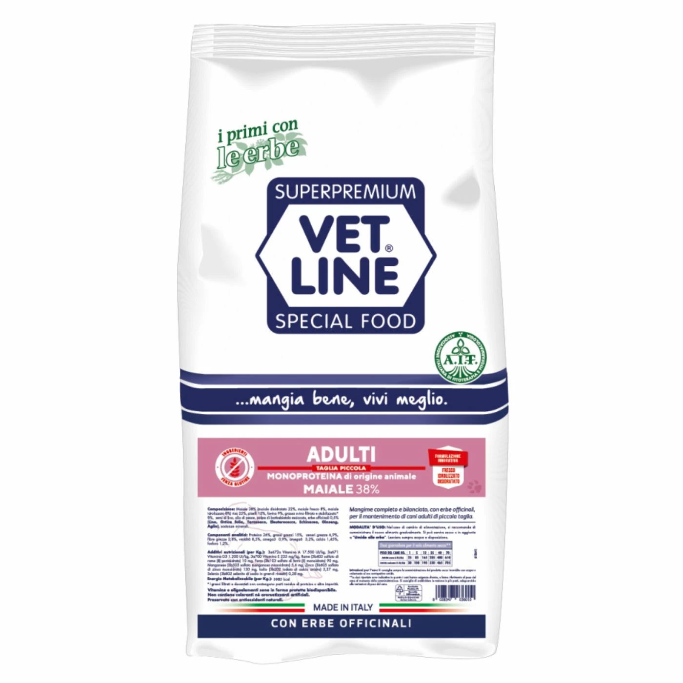 Vet Line Maiale Per Cani Adulti Di Piccola Taglia Monoproteico VetLine 3 Vet Line Maiale Per Cani Adulti Di Piccola Taglia Monoproteico VetLine