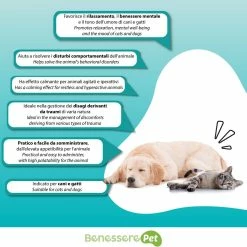 Dynamopet® BenesserePet Kalm Pet 100g Rilassante Naturale Per Cani E Gatti -Alimentazione negozio 7761