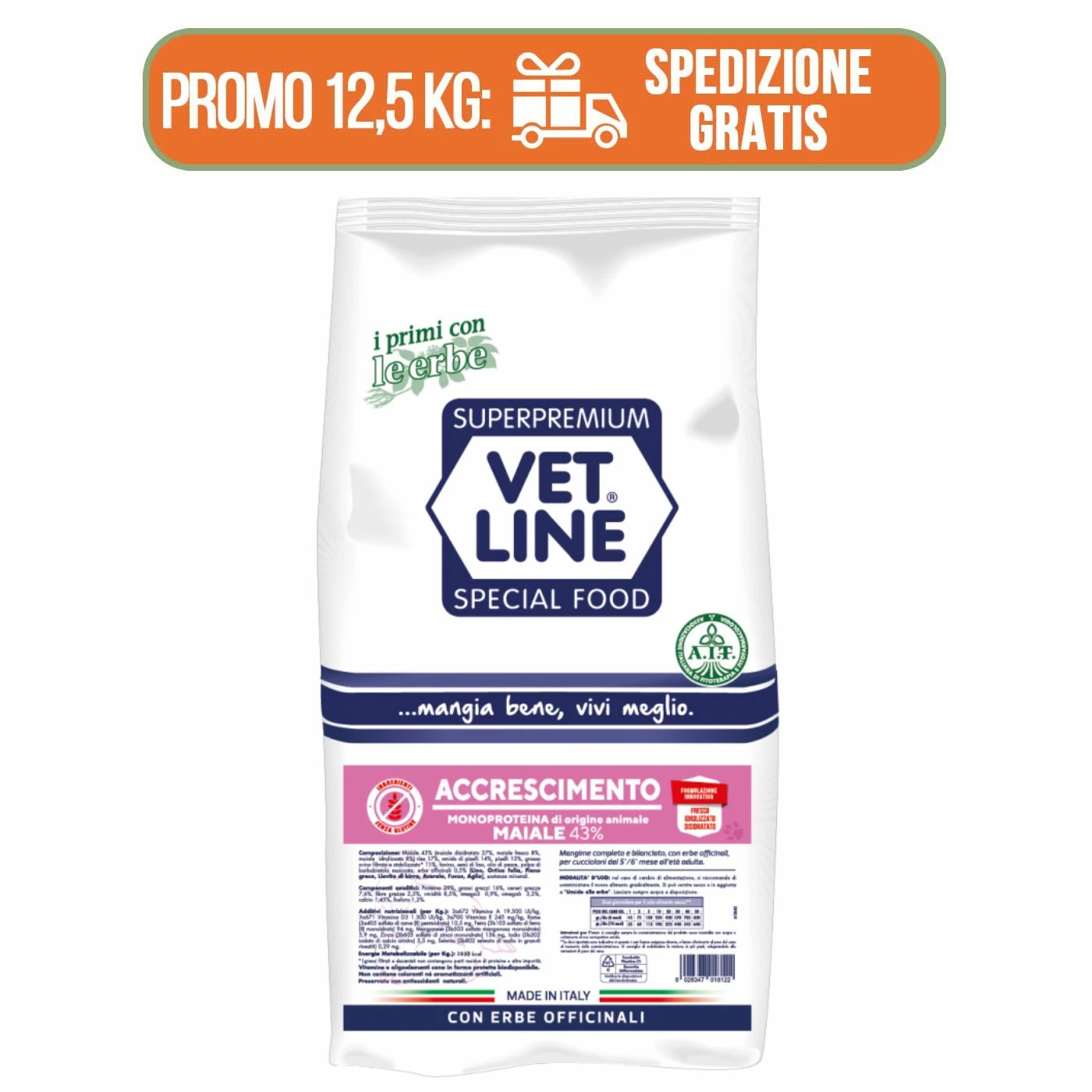 Vet Line Accrescimento Maiale Per Cuccioli Monoproteico VetLine 3 Vet Line Accrescimento Maiale Per Cuccioli Monoproteico VetLine