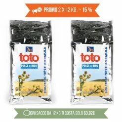 PROMO 2x12Kg Toto Holistic Open Formula Pesce E Riso Per Cani