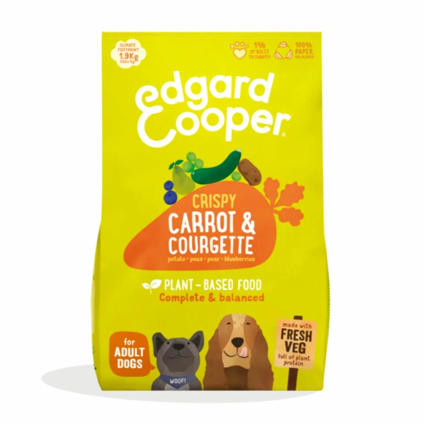Edgard & Cooper Edgard & Cooper Crocchette Vegetali Per Cani Adulti Carote E Zucchine Croccanti 3 Edgard & Cooper Edgard & Cooper Crocchette Vegetali Per Cani Adulti Carote E Zucchine Croccanti