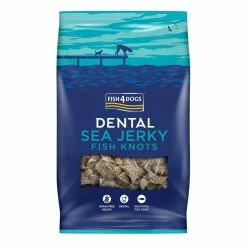 Fish4Dogs Dental Sea Jerky Fish Knots Premi Snack Per Cani 500g