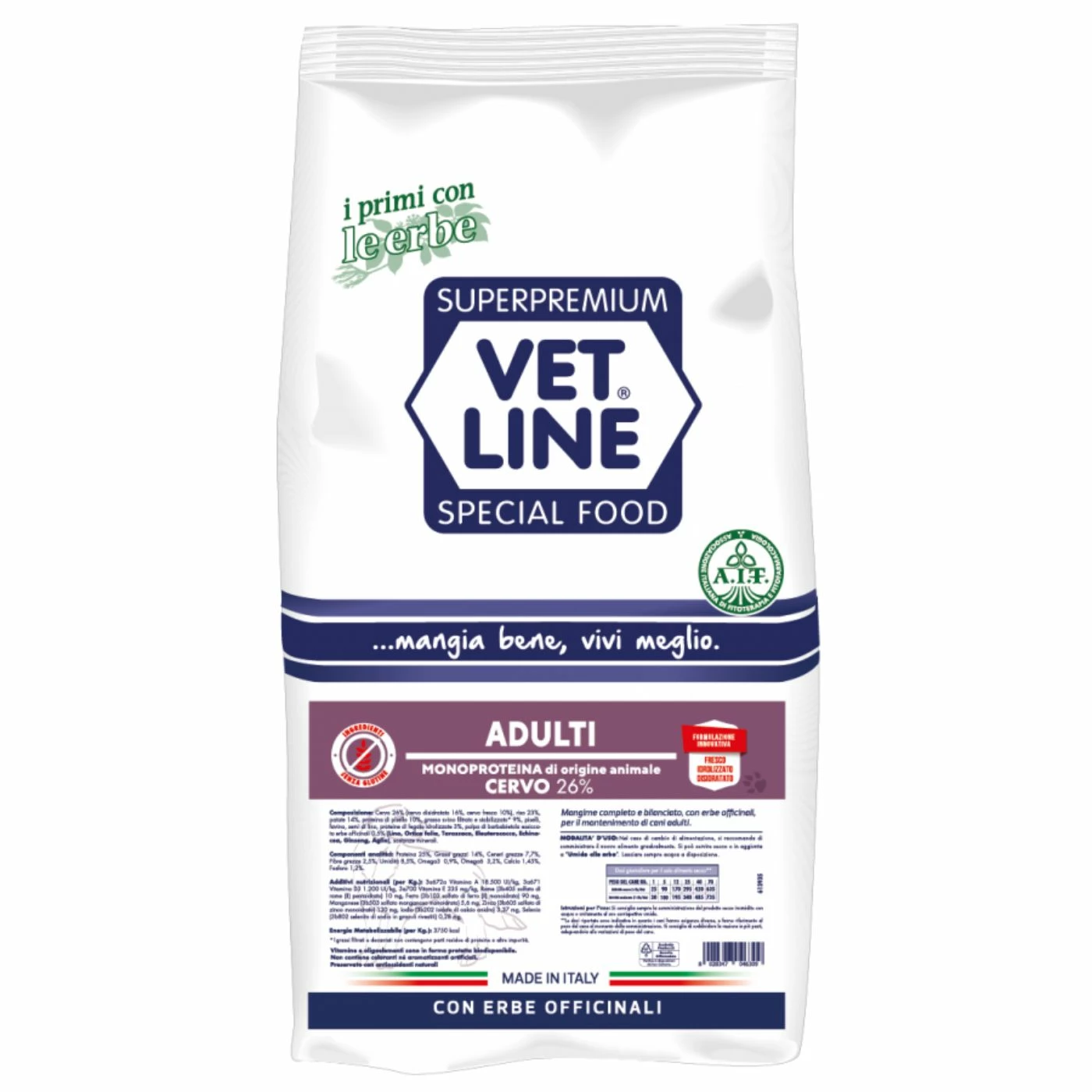 Vet Line Cervo Per Cani Adulti Monoproteico VetLine 4 Vet Line Cervo Per Cani Adulti Monoproteico VetLine - immagine 2