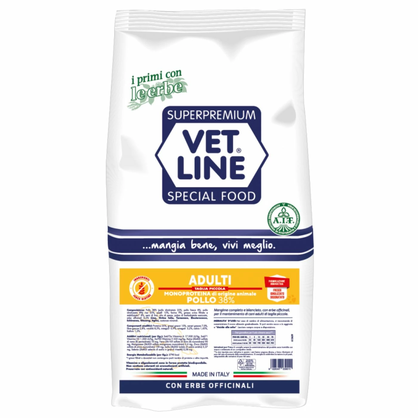 Vet Line Pollo Per Cani Adulti Di Piccola Taglia Monoproteico VetLine 3 Vet Line Pollo Per Cani Adulti Di Piccola Taglia Monoproteico VetLine