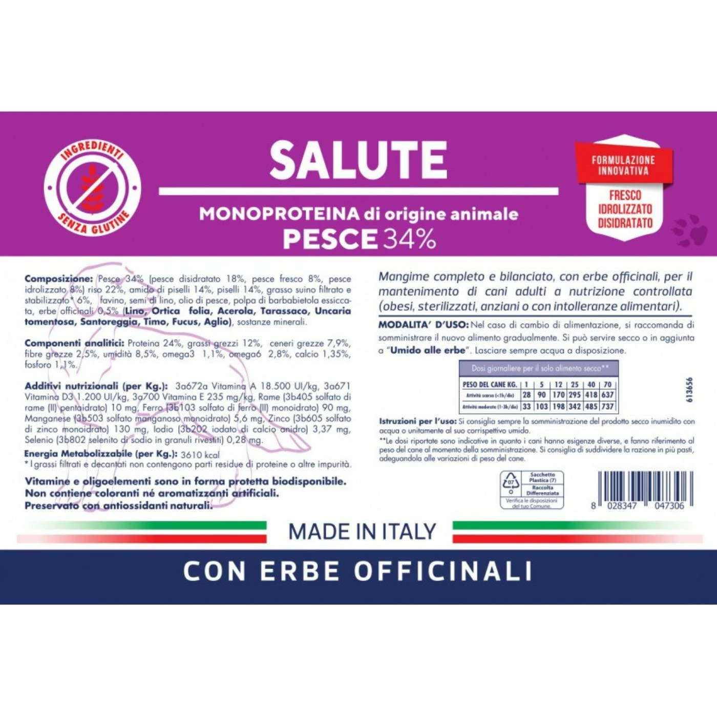 Vet Line Linea Salute Pesce Per Cani Adulti VetLine 4 Vet Line Linea Salute Pesce Per Cani Adulti VetLine - immagine 2