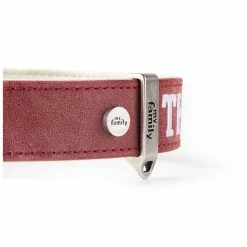 MyFamily Collare Royal Ricamo The Queen In Similpelle Crema E Bordeaux -Alimentazione negozio 8852