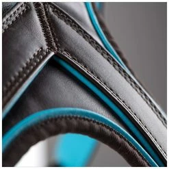 MyFamily Pettorina H Hermitage In Pelle Turchese E Marrone -Alimentazione negozio 8856 1