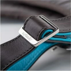 MyFamily Pettorina H Hermitage In Pelle Turchese E Marrone -Alimentazione negozio 8857