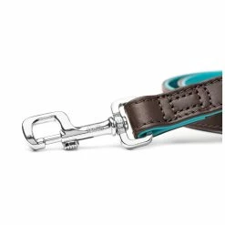 MyFamily Guinzaglio Hermitage In Pelle Testa Di Moro E Turchese 2,2x110cm -Alimentazione negozio 8865