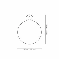 MyFamily Medaglietta Per Cani Personalizzabile Cerchio Basic Ottone Cromato 11 MyFamily Medaglietta Per Cani Personalizzabile Cerchio Basic Ottone Cromato -Alimentazione negozio 8892