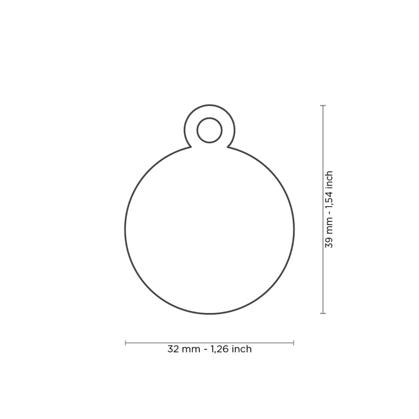 MyFamily Medaglietta Per Cani Personalizzabile Cerchio Basic Ottone Cromato 7 MyFamily Medaglietta Per Cani Personalizzabile Cerchio Basic Ottone Cromato - immagine 5