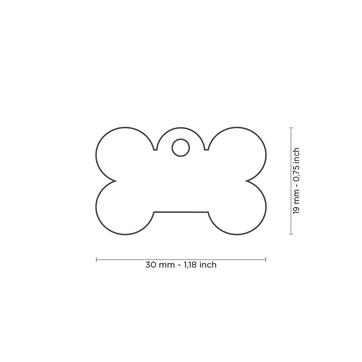 MyFamily Medaglietta Per Cani Personalizzabile Osso Basic Ottone Cromato 5 MyFamily Medaglietta Per Cani Personalizzabile Osso Basic Ottone Cromato - immagine 3