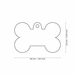 MyFamily Medaglietta Per Cani Personalizzabile Osso Basic Handmade Rosa 10 MyFamily Medaglietta Per Cani Personalizzabile Osso Basic Handmade Rosa -Alimentazione negozio 8967 2