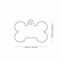 MyFamily Medaglietta Per Cani Personalizzabile Osso Basic Handmade Lilla -Alimentazione negozio 8971 1