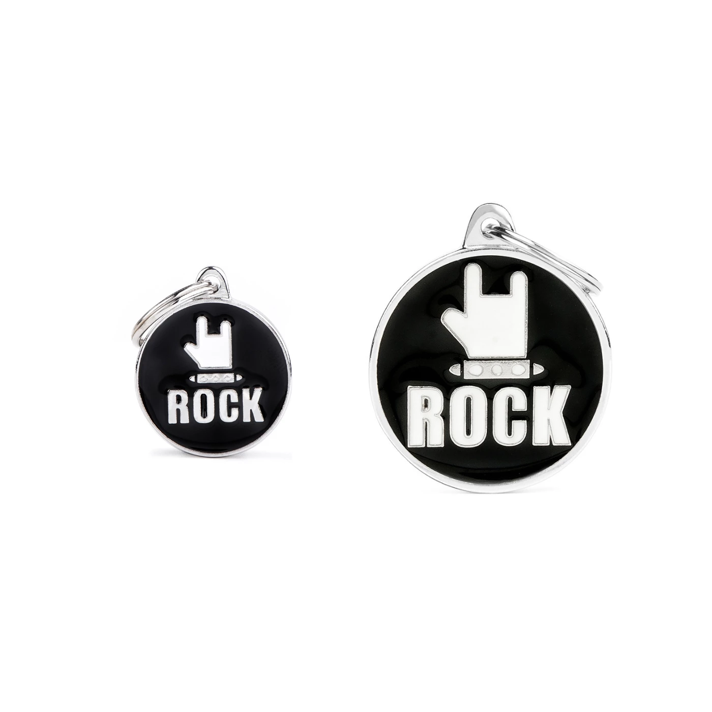 MyFamily Medaglietta Per Cani Personalizzabile Cerchio Rock 3 MyFamily Medaglietta Per Cani Personalizzabile Cerchio Rock
