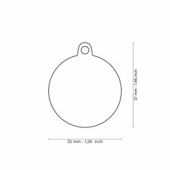 MyFamily Medaglietta Per Cani Personalizzabile Cerchio I’m The Queen -Alimentazione negozio 9015 1