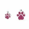 MyFamily Medaglietta Per Cani Personalizzabile Zampa Glitter Shine Rosa -Alimentazione negozio 9072
