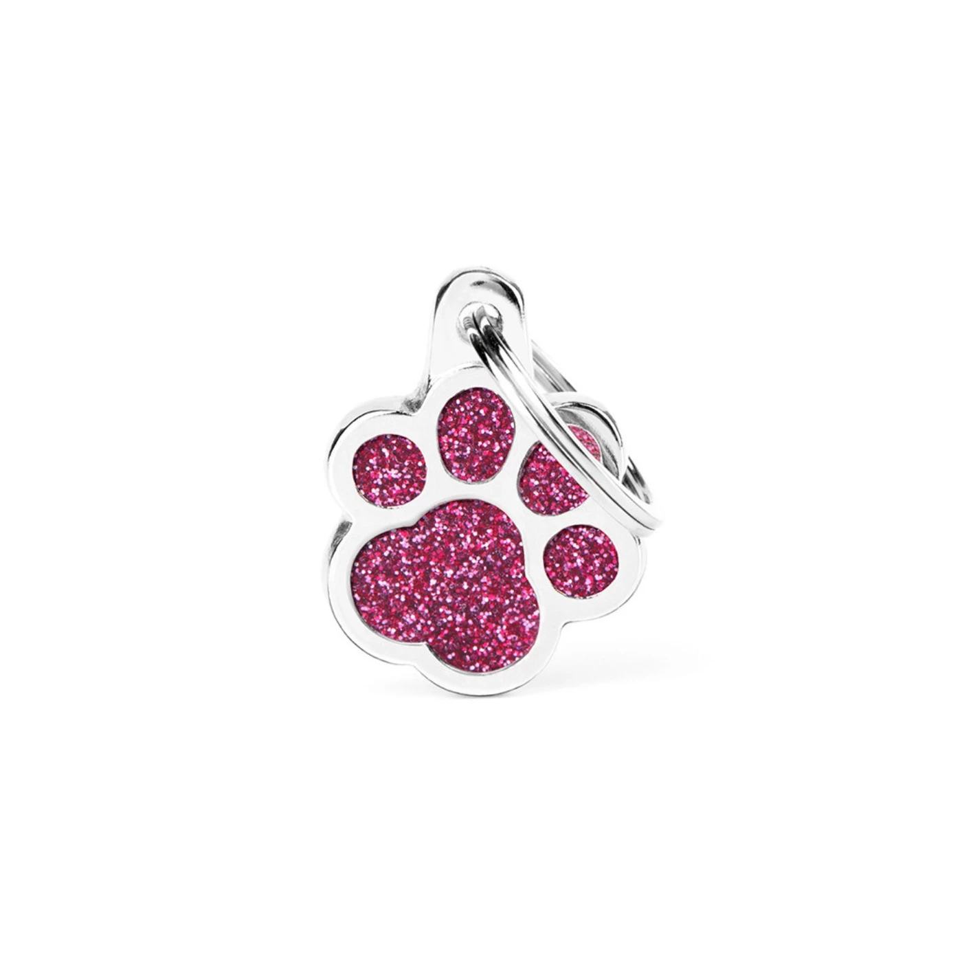 MyFamily Medaglietta Per Cani Personalizzabile Zampa Glitter Shine Rosa 4 MyFamily Medaglietta Per Cani Personalizzabile Zampa Glitter Shine Rosa - immagine 2