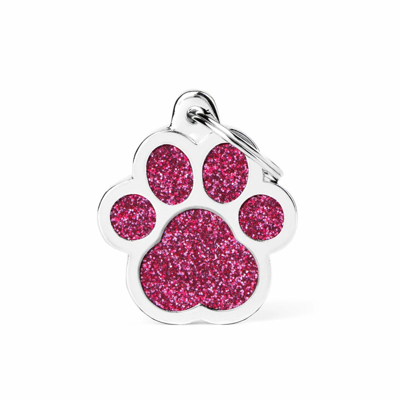 MyFamily Medaglietta Per Cani Personalizzabile Zampa Glitter Shine Rosa 6 MyFamily Medaglietta Per Cani Personalizzabile Zampa Glitter Shine Rosa - immagine 4