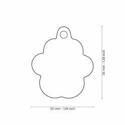 MyFamily Medaglietta Per Cani Personalizzabile Zampa Glitter Shine Rosa 11 MyFamily Medaglietta Per Cani Personalizzabile Zampa Glitter Shine Rosa -Alimentazione negozio 9076 2