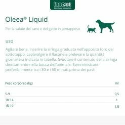 Innovet Oleea® Liquid 60ml Per Cani E Gatti In Sovrappeso -Alimentazione negozio 9130