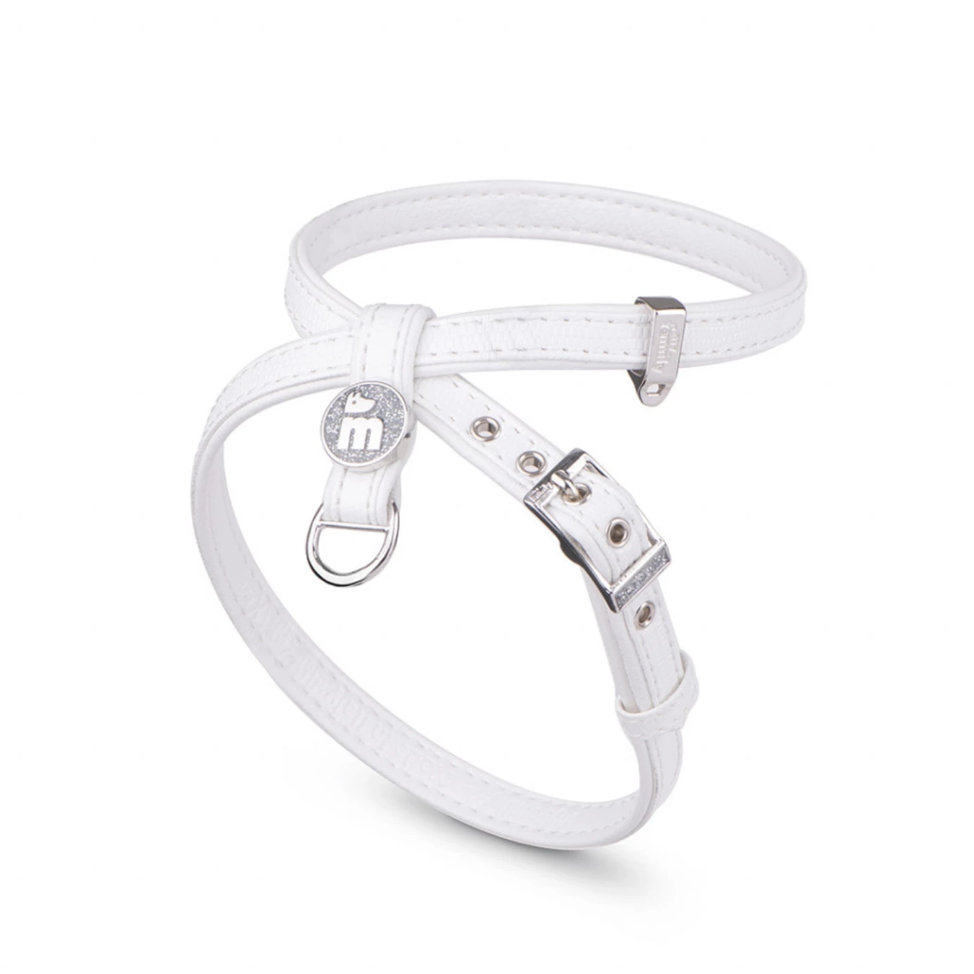 MyFamily Pettorina Saint Tropez In Similpelle Bianco Per Cani 3 MyFamily Pettorina Saint Tropez In Similpelle Bianco Per Cani