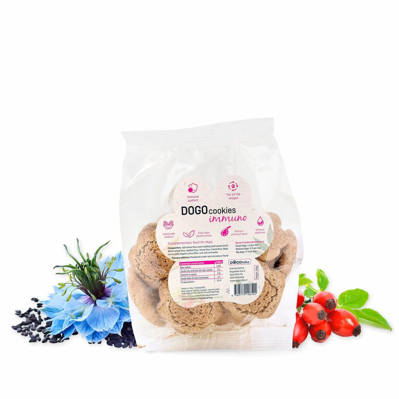 Dogoteka DogoCookies Immuno Biscotti Naturali Per Cani 3 Dogoteka DogoCookies Immuno Biscotti Naturali Per Cani