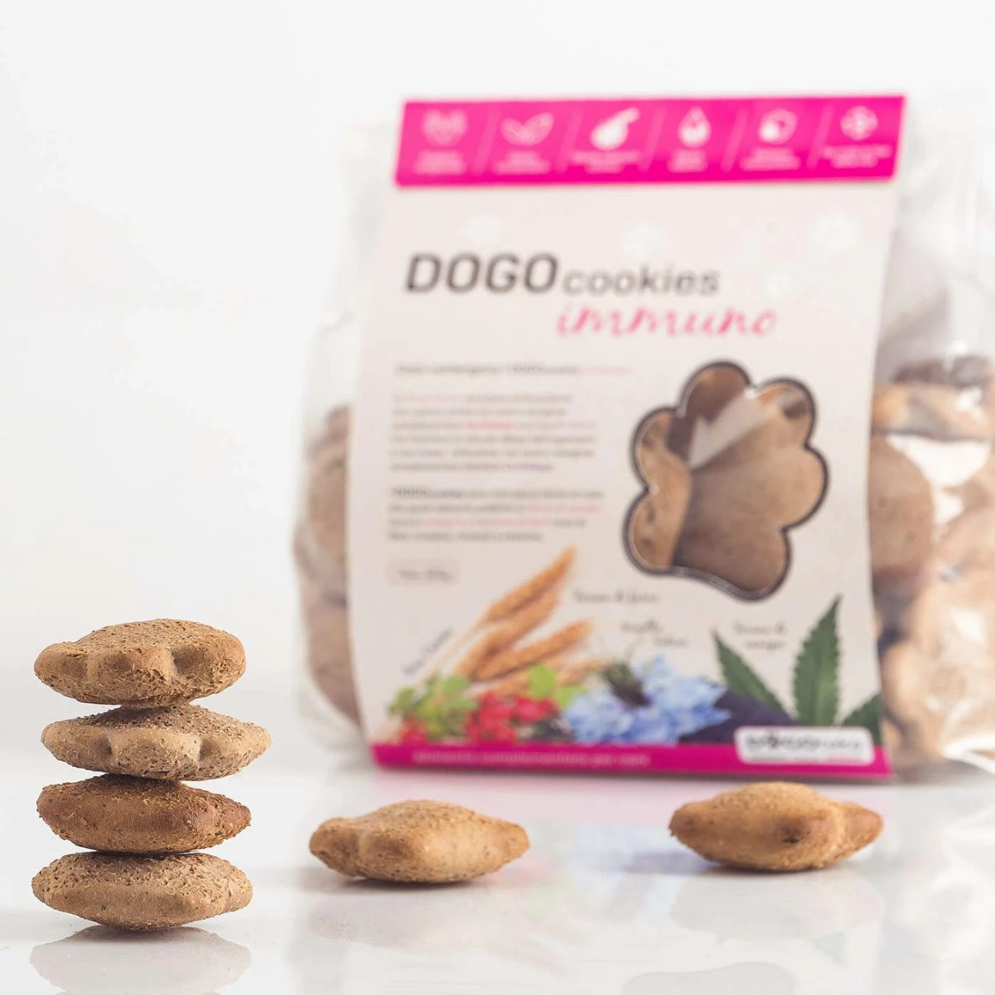 Dogoteka DogoCookies Immuno Biscotti Naturali Per Cani 4 Dogoteka DogoCookies Immuno Biscotti Naturali Per Cani - immagine 2