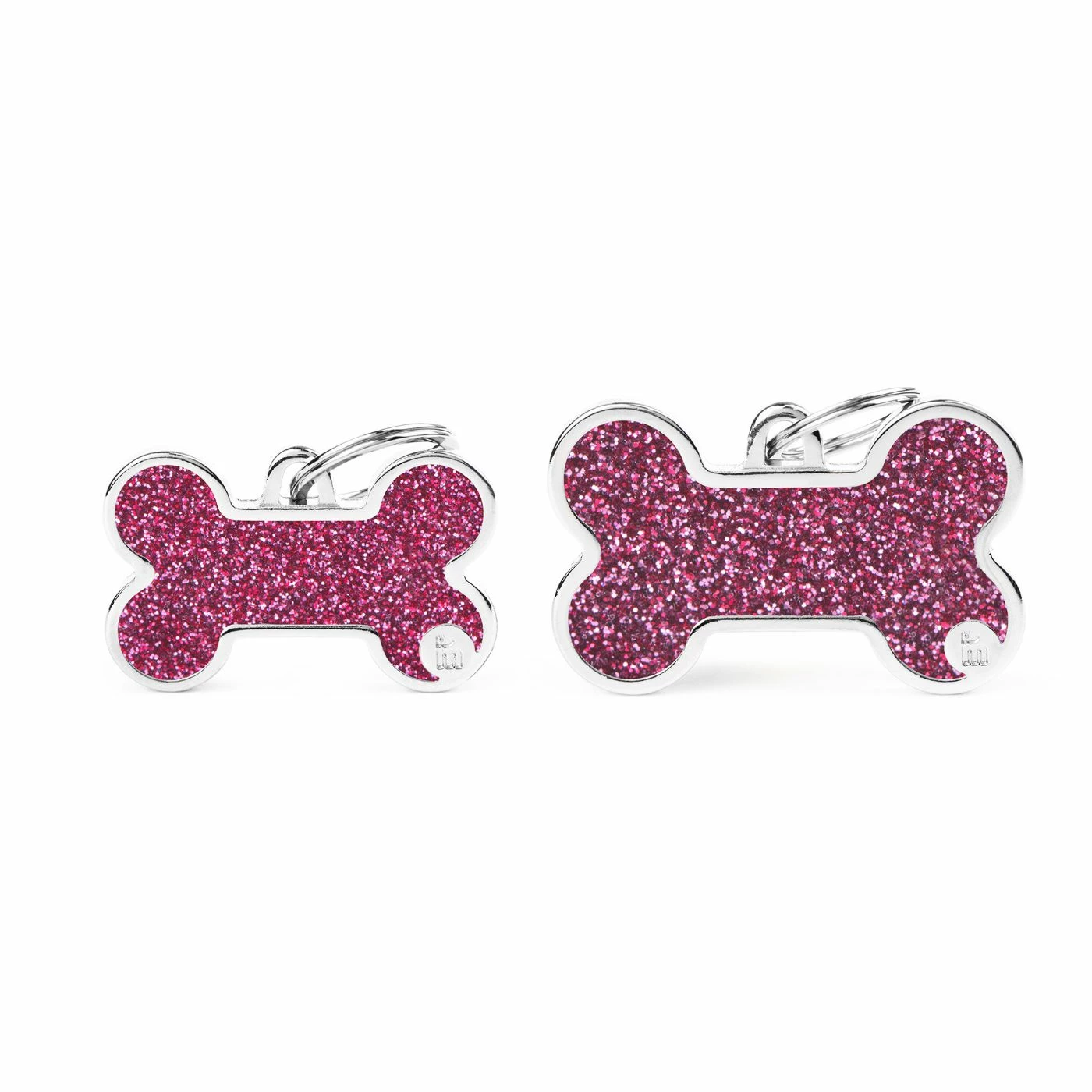 MyFamily Medaglietta Shine Per Cani Personalizzabile Osso Glitter Rosa 3 MyFamily Medaglietta Shine Per Cani Personalizzabile Osso Glitter Rosa