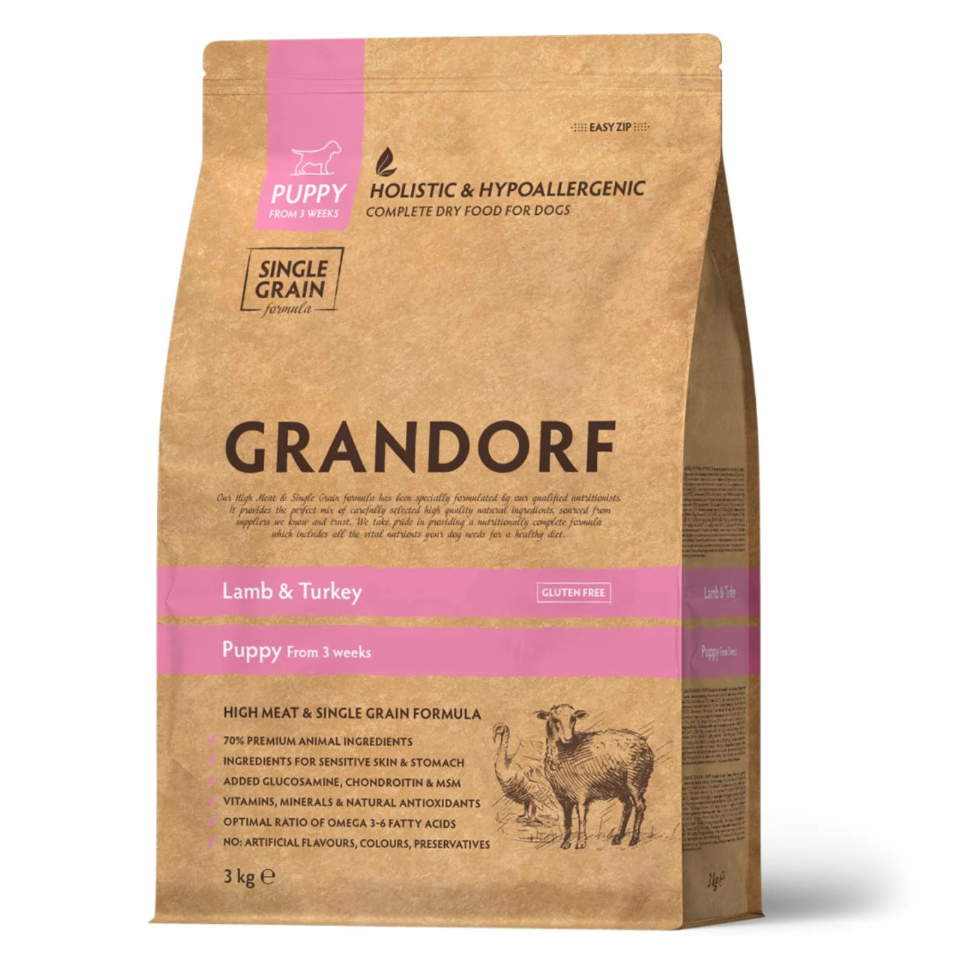 Grandorf Puppy Agnello E Tacchino Per Cuccioli 3 Grandorf Puppy Agnello E Tacchino Per Cuccioli