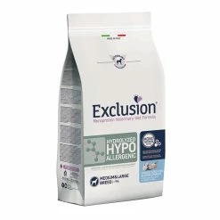 Exclusion Diet Hydrolyzed Hypoallergenic Medium Large Pesce E Amido Di Mais Per Cani